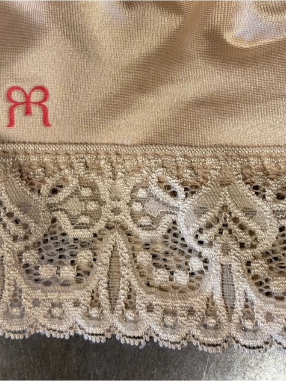 Ruby Ribbon Lace Demiette Bralette - Picture 3 of 4
